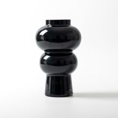 Bình Hoa Thủy Tinh Phong Cách Retro Trắng Kem