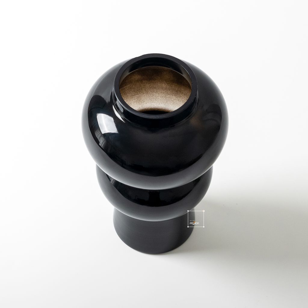 Bình Hoa Thủy Tinh Phong Cách Retro Trắng Kem