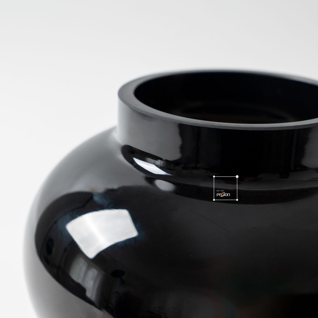 Bình Hoa Thủy Tinh Phong Cách Retro Trắng Kem