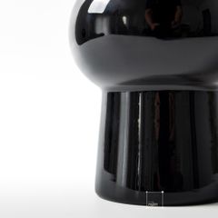 Bình Hoa Thủy Tinh Phong Cách Retro Trắng Kem