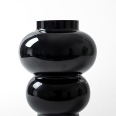 Bình Hoa Thủy Tinh Phong Cách Retro Trắng Kem