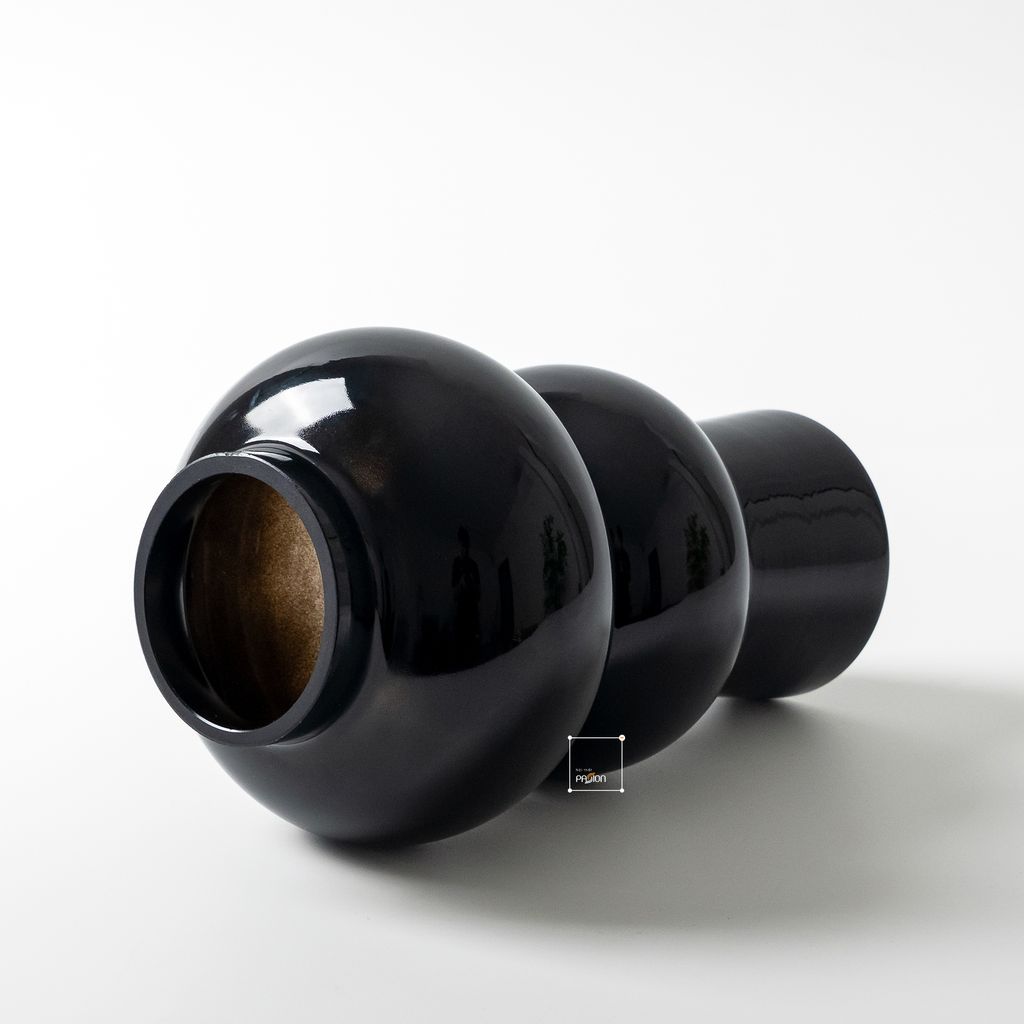 Bình Hoa Thủy Tinh Phong Cách Retro Trắng Kem