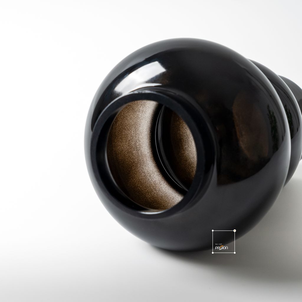 Bình Hoa Thủy Tinh Phong Cách Retro Trắng Kem