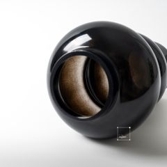 Bình Hoa Thủy Tinh Phong Cách Retro Trắng Kem