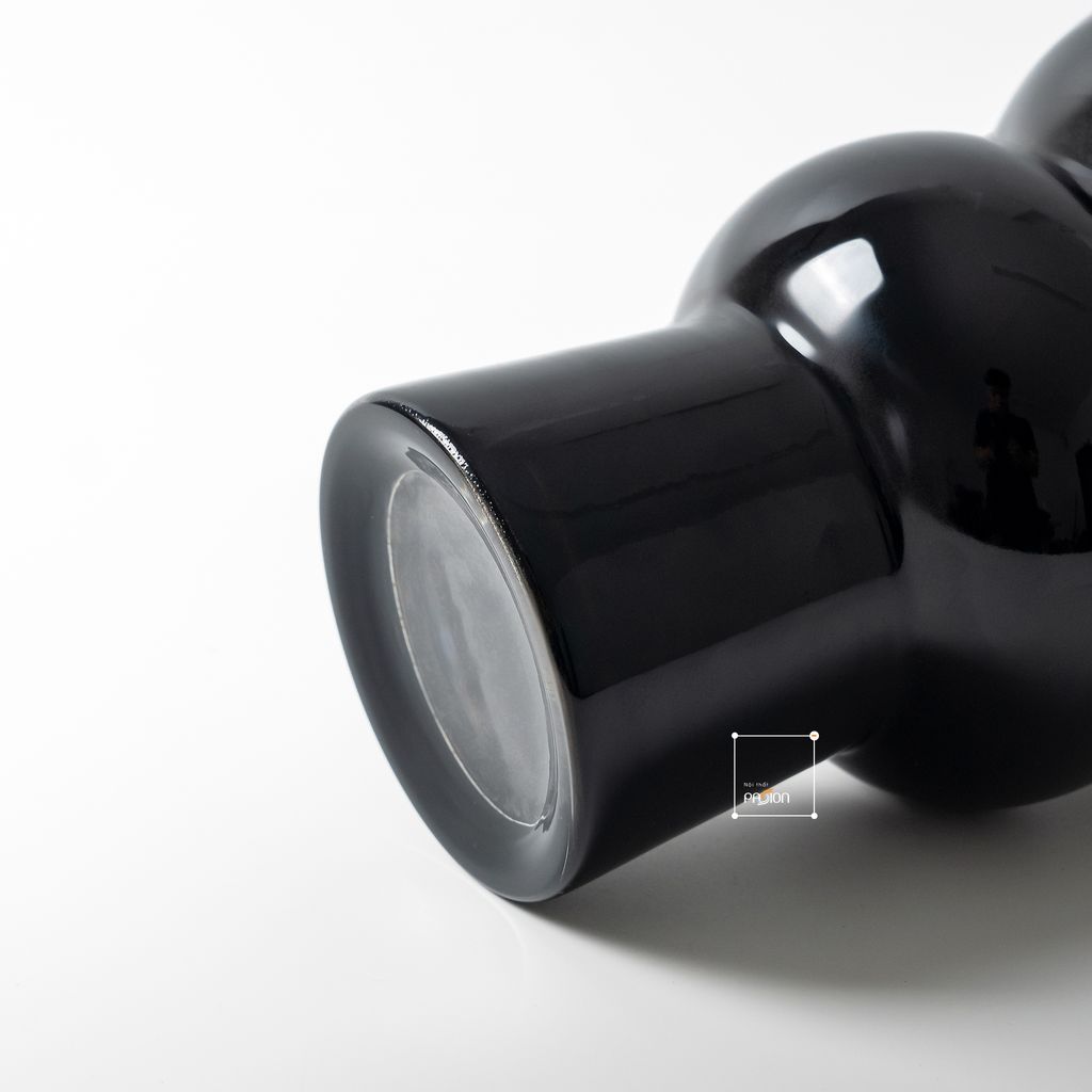 Bình Hoa Thủy Tinh Phong Cách Retro Trắng Kem