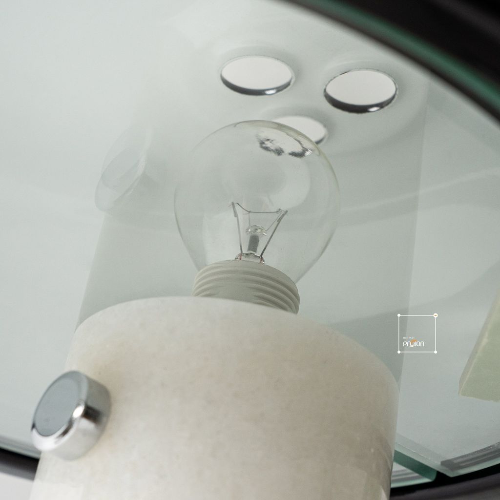 Đèn Bàn Snoopy Hình Nấm Thân Đá Cẩm Thạch