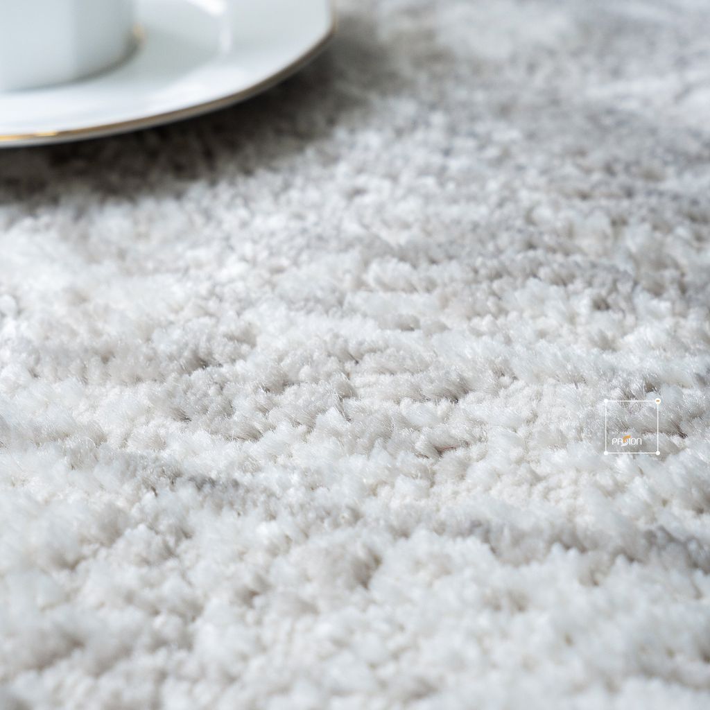 Thảm Tròn Trải Sàn Đế Dệt Sợi Polypropylene Điểm Vòng Tròn Nổi