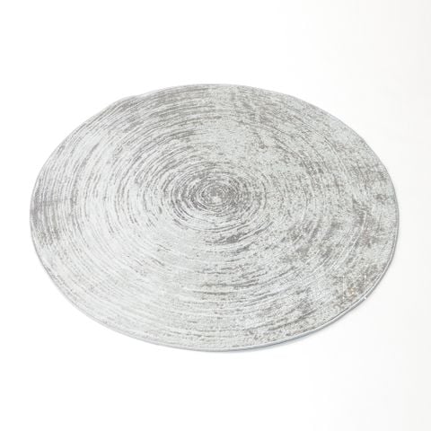 Thảm Tròn Trải Sàn Đế Dệt Sợi Polypropylene Điểm Vòng Tròn Nổi