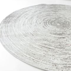 Thảm Tròn Trải Sàn Đế Dệt Sợi Polypropylene Điểm Vòng Tròn Nổi