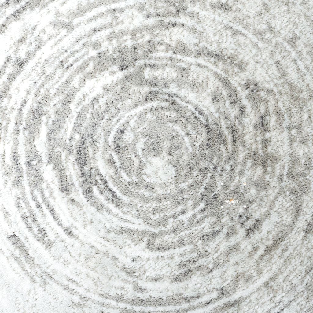 Thảm Tròn Trải Sàn Đế Dệt Sợi Polypropylene Điểm Vòng Tròn Nổi