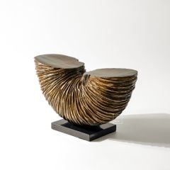 Tượng Decor Hình Bán Nguyệt Xếp Sọc Vintage