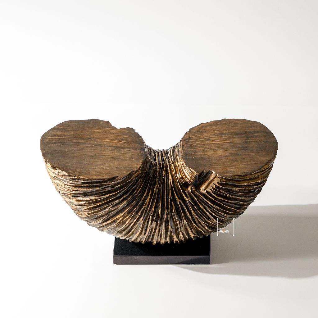 Tượng Decor Hình Bán Nguyệt Xếp Sọc Vintage