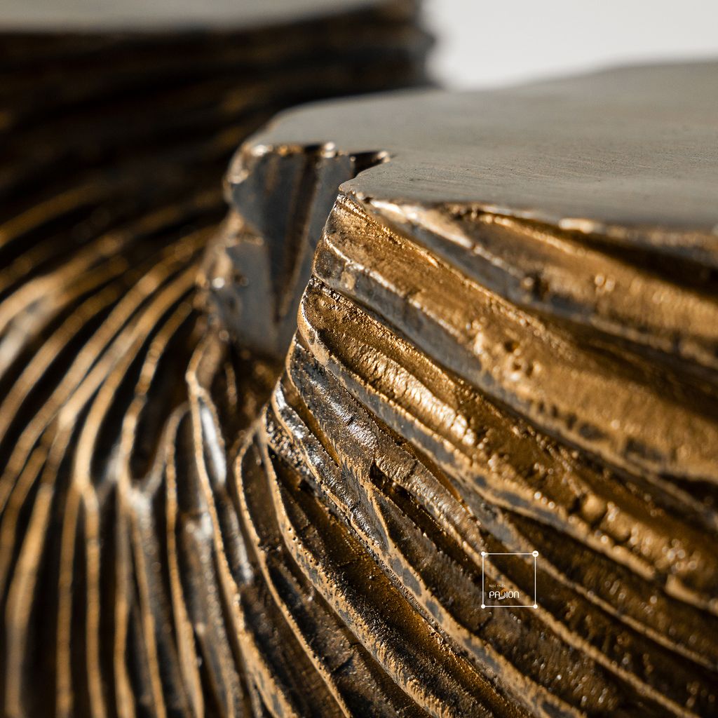 Tượng Decor Hình Bán Nguyệt Xếp Sọc Vintage