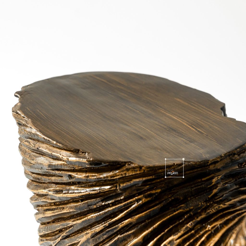 Tượng Decor Hình Bán Nguyệt Xếp Sọc Vintage