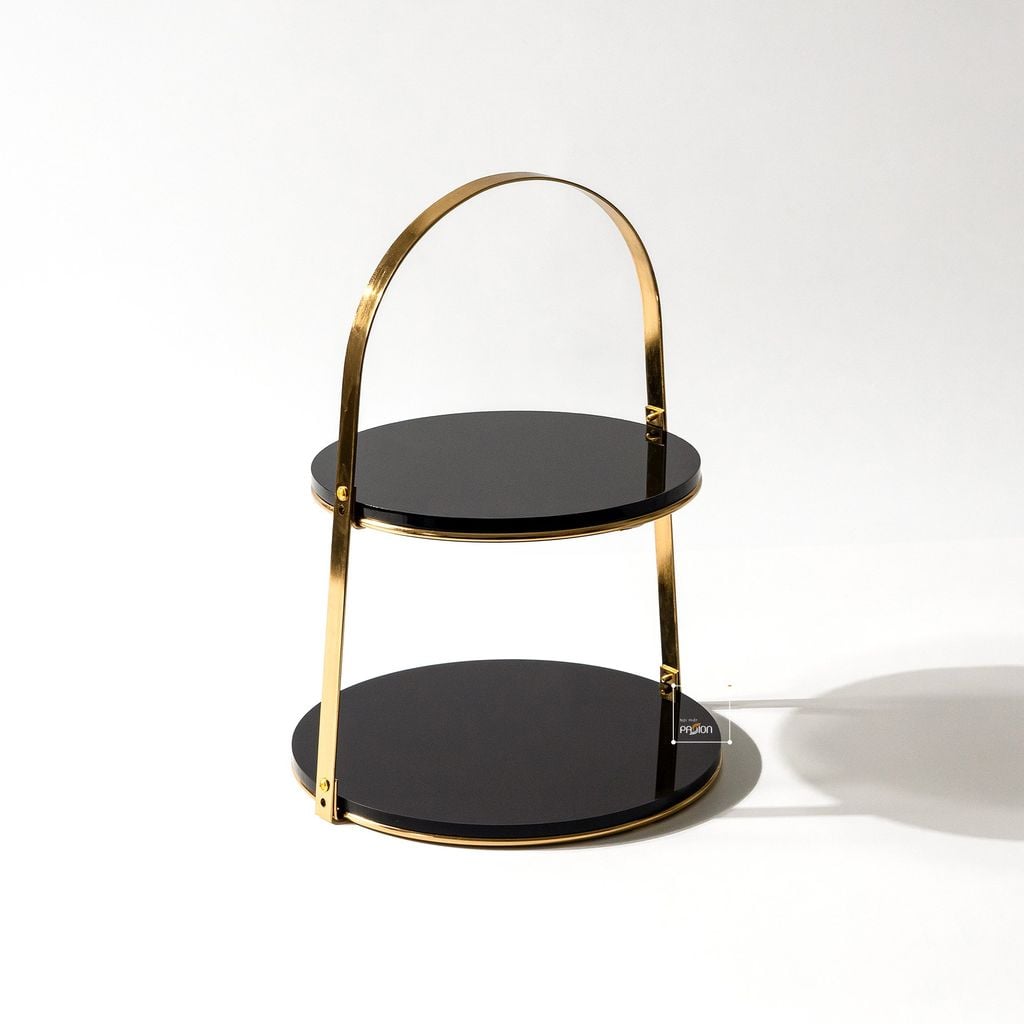 Kệ Trang Trí Bàn Tiệc Đựng Trang Sức 2 Tầng Sang Trọng