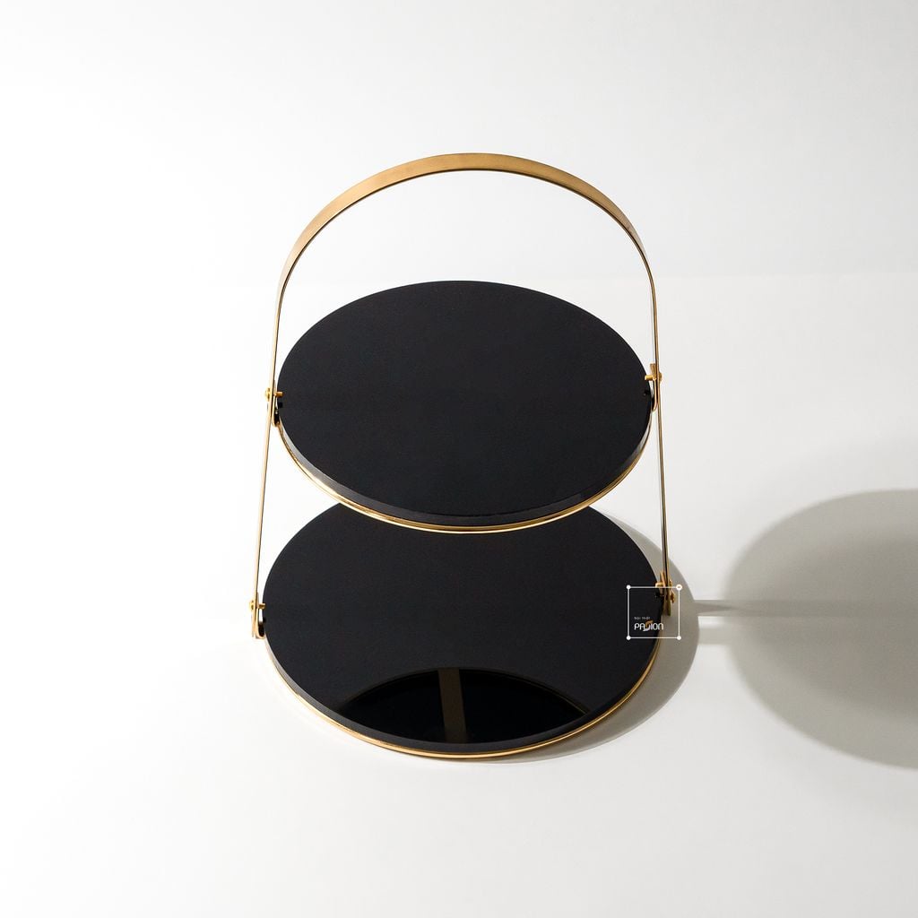 Kệ Trang Trí Bàn Tiệc Đựng Trang Sức 2 Tầng Sang Trọng