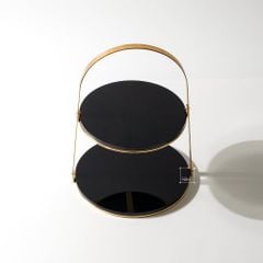 Kệ Trang Trí Bàn Tiệc Đựng Trang Sức 2 Tầng Sang Trọng