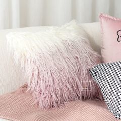 Vỏ Gối Tựa Lưng Trang Trí Sofa Họa Tiết Houndstooth kết hợp Gradient rối