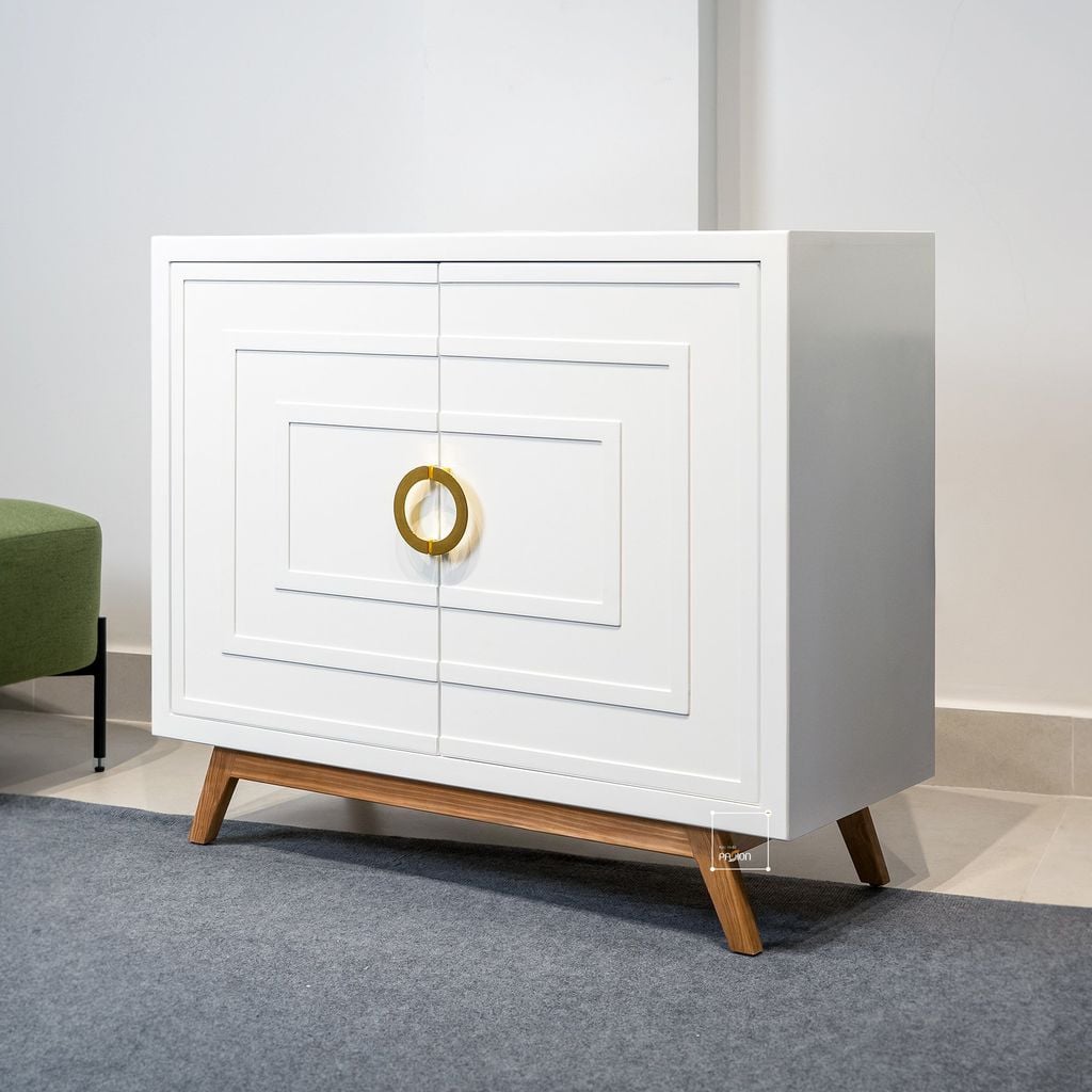 Tủ Console Trắng Phong Cách Hiện Đại