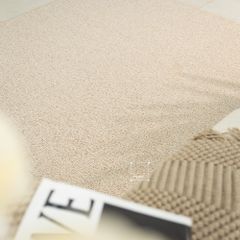 Thảm Lông Sợi Dệt Sợi Đan Kells Tông Nâu Trắng Phong Cách Mộc