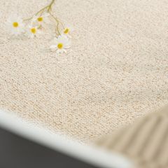 Thảm Lông Sợi Dệt Sợi Đan Kells Tông Nâu Trắng Phong Cách Mộc