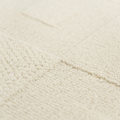 Thảm Trải Sàn Phong Cách Màu Trắng Bắc Âu Sợi Dệt Chống Thấm Caro Vuông