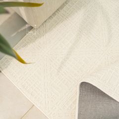 Thảm Trải Sàn Màu Trắng Bắc Âu Sợi Dệt Nổi Tam Giác Chống Thấm