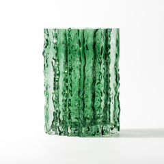 Bình Hoa Thủy Tinh Vuông Vân Sông Băng