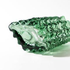 Bình Hoa Thủy Tinh Vuông Vân Sông Băng