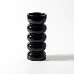 Bình Hoa Gốm Sứ Phong Cách Tối Giản Kiểu Sóng Xếp Sọc