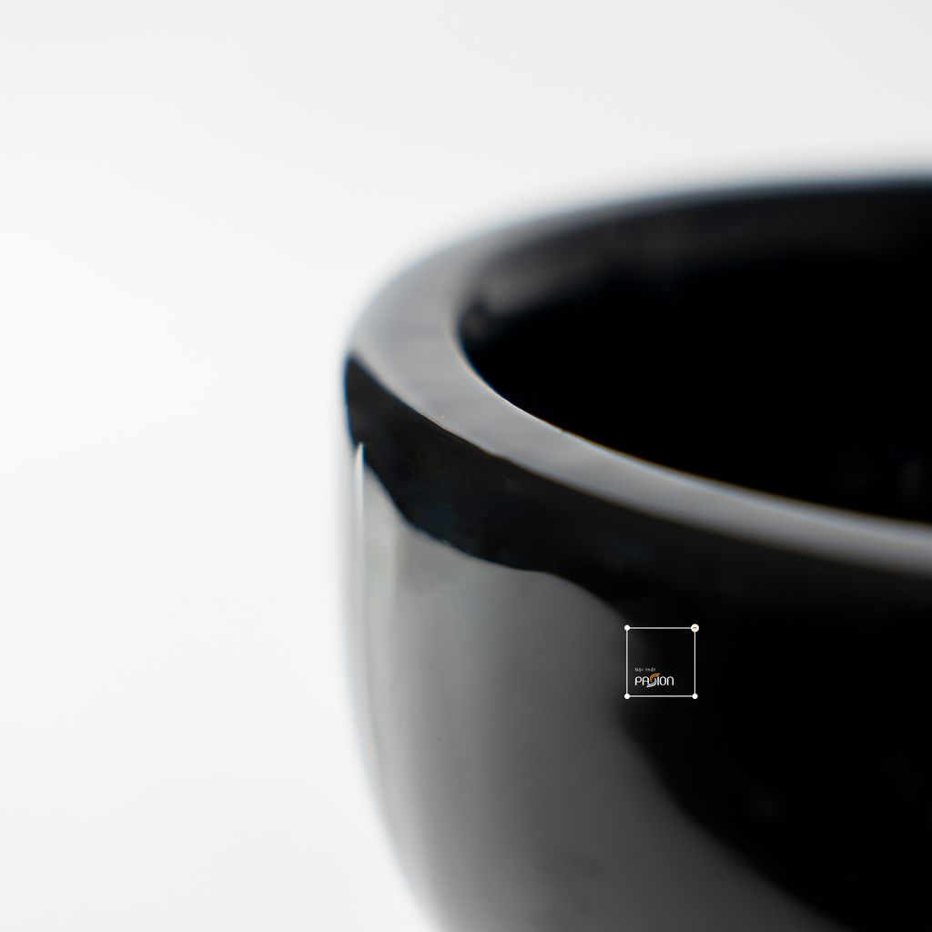 Bình Hoa Gốm Sứ Phong Cách Tối Giản Kiểu Sóng Xếp Sọc