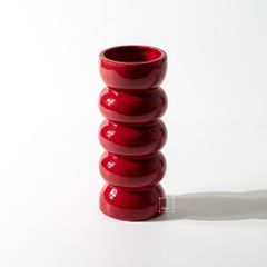 Bình Hoa Gốm Sứ Phong Cách Tối Giản Kiểu Sóng Xếp Sọc