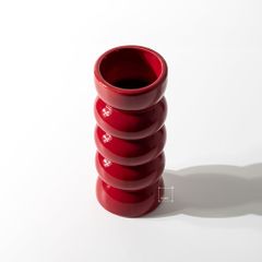 Bình Hoa Gốm Sứ Phong Cách Tối Giản Kiểu Sóng Xếp Sọc