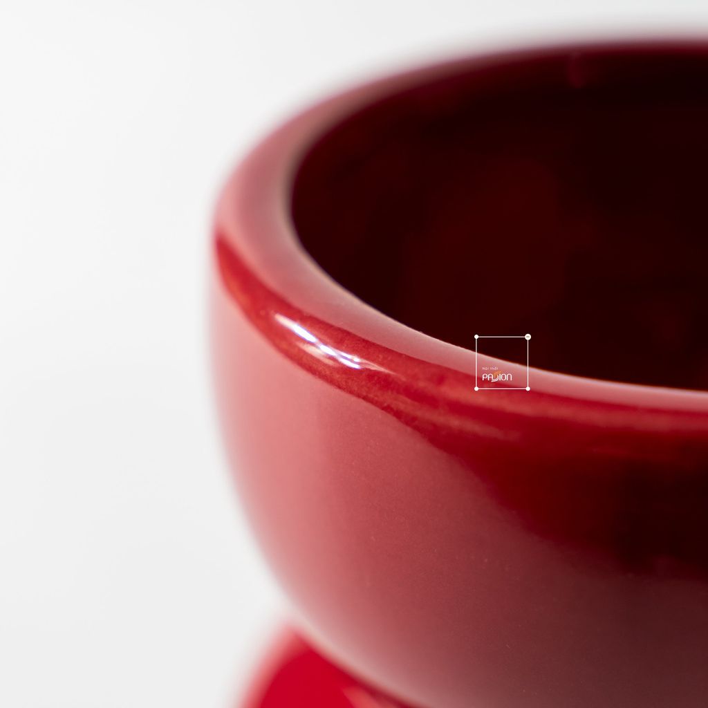 Bình Hoa Gốm Sứ Phong Cách Tối Giản Kiểu Sóng Xếp Sọc