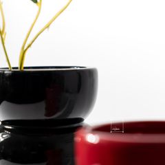 Bình Hoa Gốm Sứ Phong Cách Tối Giản Kiểu Sóng Xếp Sọc