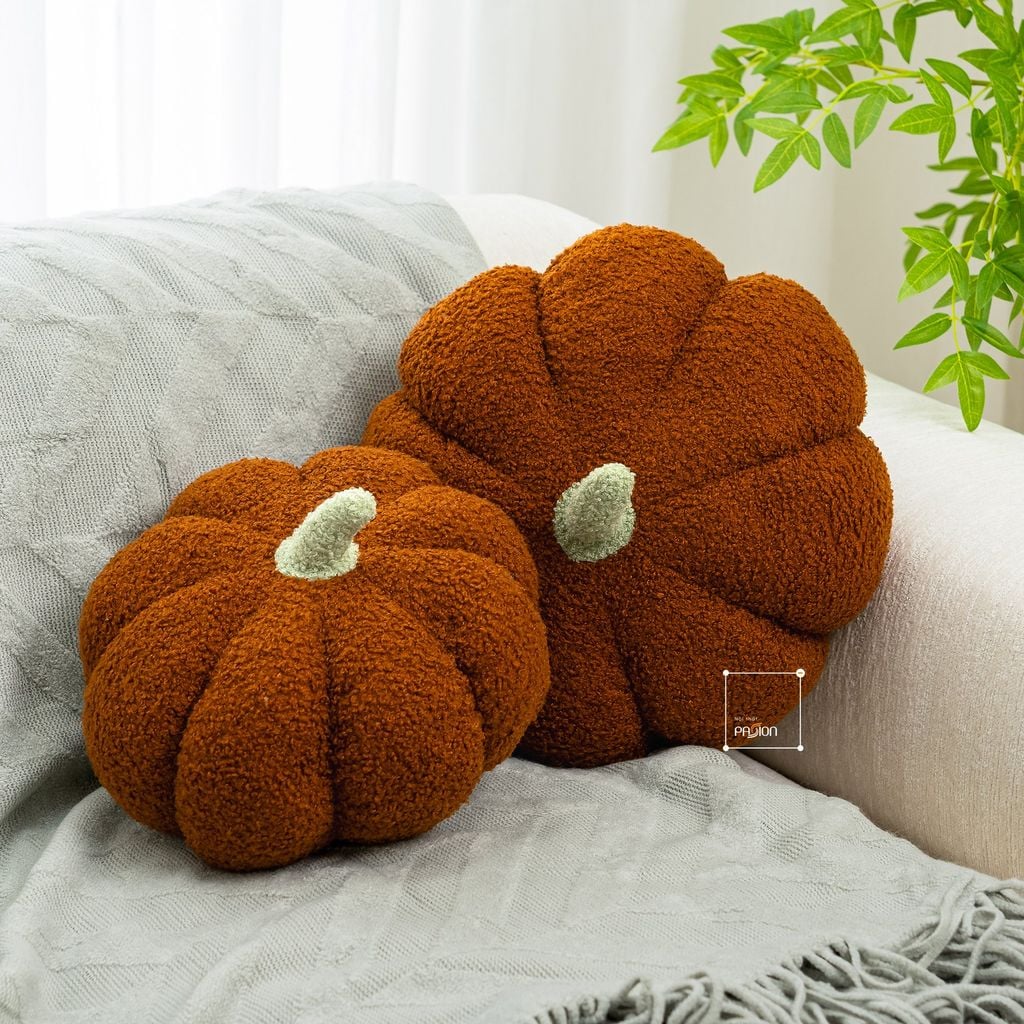 Gối Đệm Bí Ngô Tựa Lưng Trang Trí Phòng Ngủ Phòng Khách
