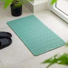 Thảm Nhựa Chống Trượt Nhà Tắm PVC Kết Cấu Đan Chéo Có Đế Hút Mềm Mại