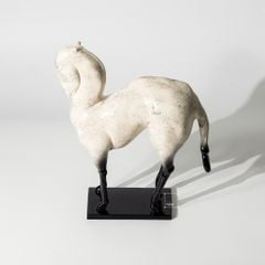 Tượng Ngựa Bằng Nhựa Cây Sơn Bóng Nhũ Phong Cách Vintage