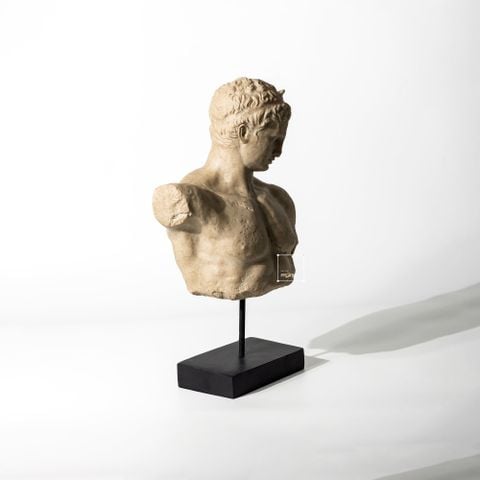 Tượng Điêu Khắc Hình Nam Bán Thân Vintage Kiểu Pháp