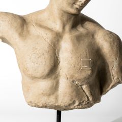 Tượng Điêu Khắc Hình Nam Bán Thân Vintage Kiểu Pháp