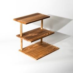 Khay Gỗ 3 Tầng Có Giá Đỡ Trang Trí Món Tráng Miệng Bàn Tiệc Đồ Dùng