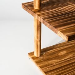 Khay Gỗ 3 Tầng Có Giá Đỡ Trang Trí Món Tráng Miệng Bàn Tiệc Đồ Dùng