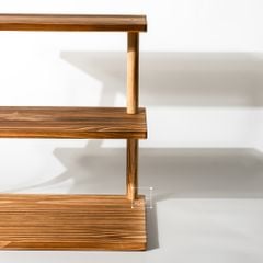 Khay Gỗ 3 Tầng Có Giá Đỡ Trang Trí Món Tráng Miệng Bàn Tiệc Đồ Dùng