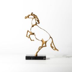 Tượng Ngựa Kim Loại Phong Cách Trừu Tượng