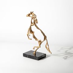 Tượng Ngựa Kim Loại Phong Cách Trừu Tượng