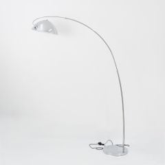 Đèn Sàn Vòng Cung Tròn Bắc Âu Trang Trí Sofa Bằng Kim Loại Ánh Sáng 3 Màu