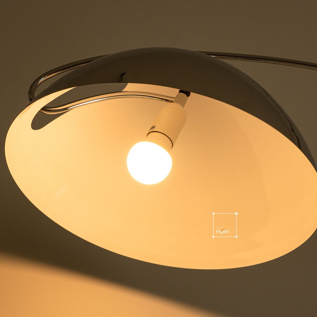 Đèn Sàn Vòng Cung Tròn Bắc Âu Trang Trí Sofa Bằng Kim Loại Ánh Sáng 3 Màu