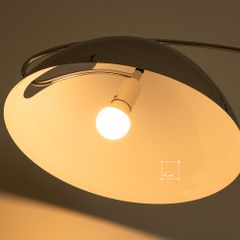 Đèn Sàn Vòng Cung Tròn Bắc Âu Trang Trí Sofa Bằng Kim Loại Ánh Sáng 3 Màu