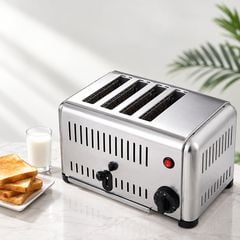Máy Nướng Bánh Mì 4 Khe Inox Thương Mại