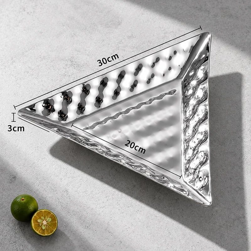 Khay Trưng Bày Thức Ăn Inox 304 Dập Nổi Cao Cấp